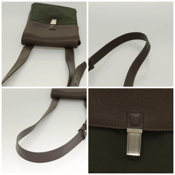 LOUIS VUITTON Taiga Saratov PM Shoulder Bag Grizzly M30898 LV Auth 129021 - Picture 16 of 16